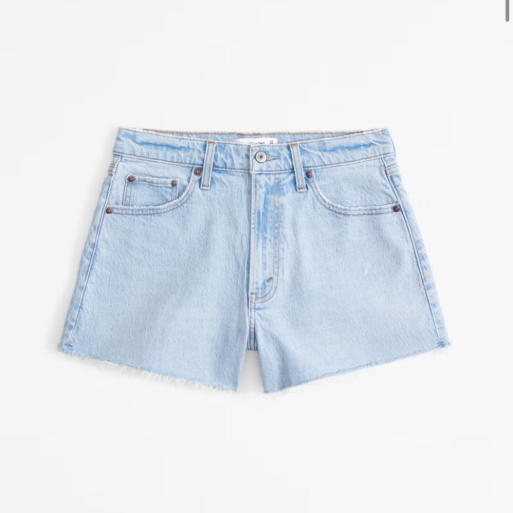 Abercrombie and Fitch High Rise 90s Cutoff Short (Curve Love)